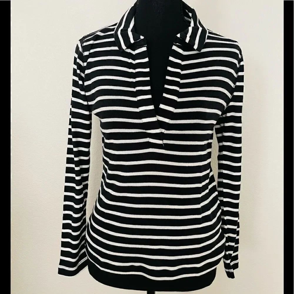 NWT J.Crew Ribbed Polo T-Shirt